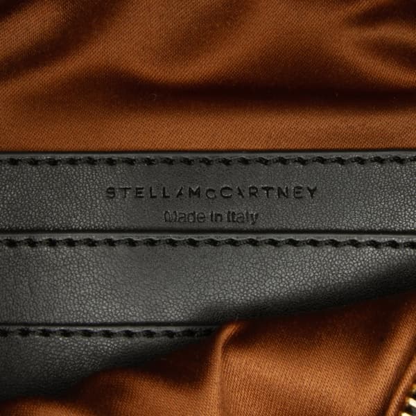 Pre-owned Stella McCartney Mini Crystal Monogram Round Crossbody Black
