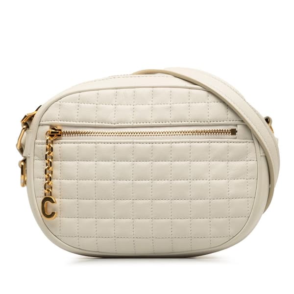 Pre-owned Celine Small C Charm Crossbody Bag White
