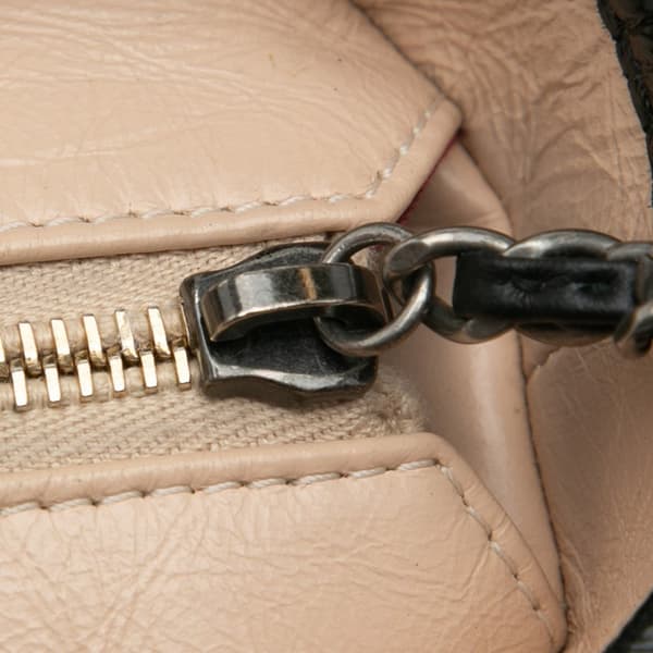 Pre-owned Chanel Medium Bicolor Lambskin Gabrielle Crossbody Brown
