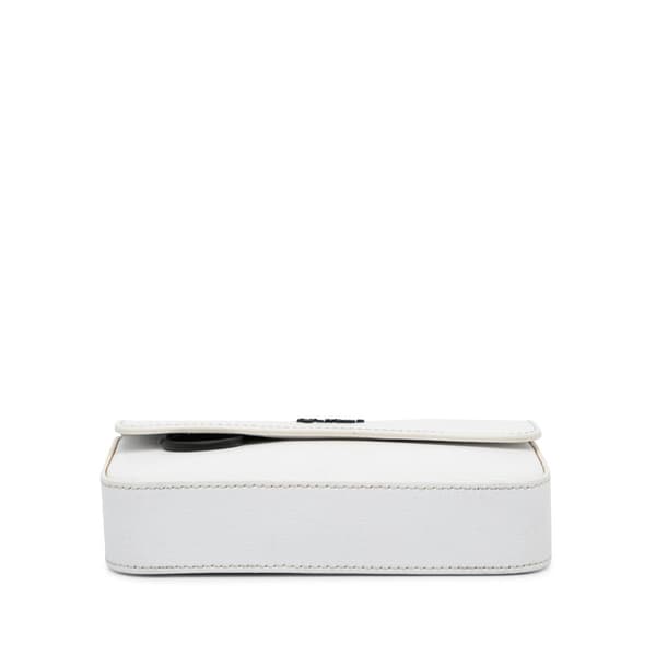 Pre-owned Off-White Leather Crossbody bag White