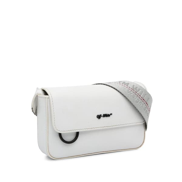 Pre-owned Off-White Leather Crossbody bag White