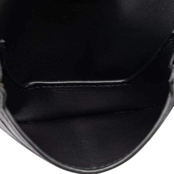 Pre-owned Burberry Olympia Micro Tartan Nylon and Leather Crossbody Black