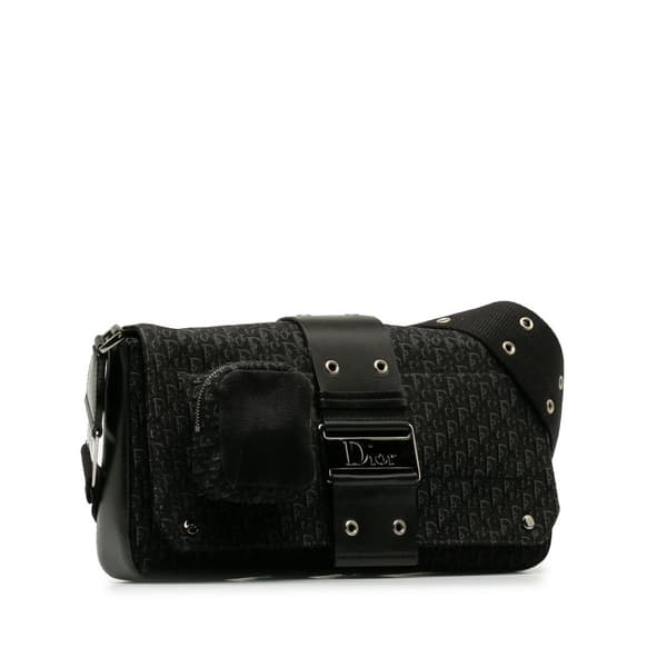 Pre-owned Dior Diorissimo Street Chic Crossbody Bag Black