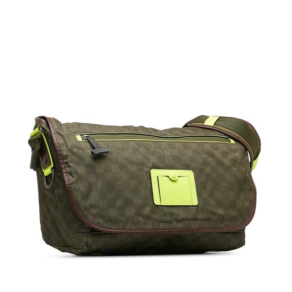Pre-owned Louis Vuitton Damier Challenge Messenger Bag Green