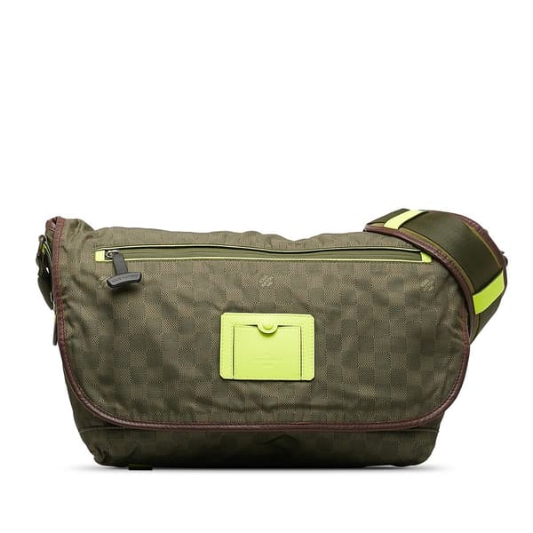 Pre-owned Louis Vuitton Damier Challenge Messenger Bag Green