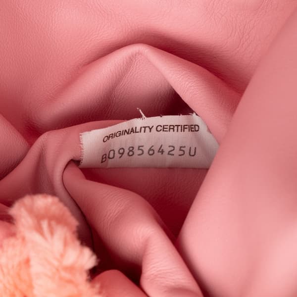 Pre-owned Bottega Veneta Chenille The Mini Pouch Pink