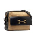 Miniatyrbillede 2 af 10: Pre-owned Gucci Horsebit 1955 Flap Pocket Camera Bag Brown