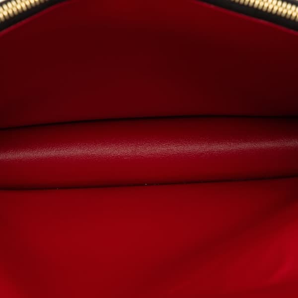 Pre-owned Celine Triomphe Wallet On Strap Brown