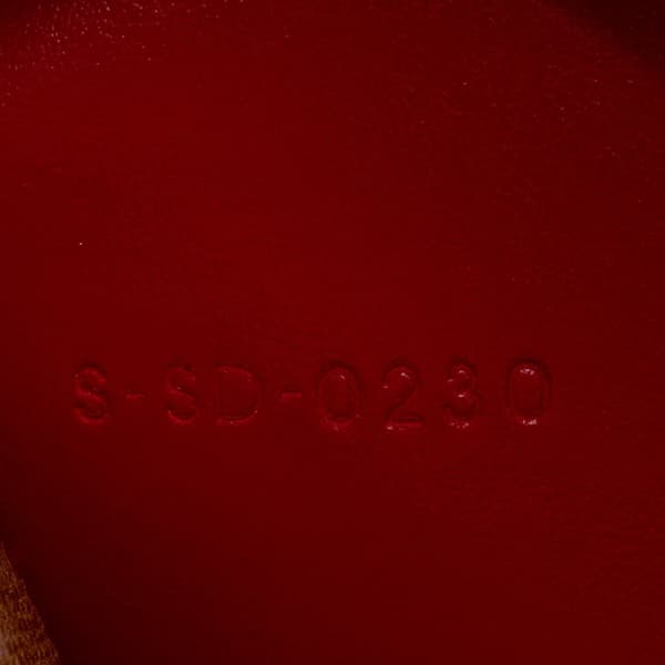 Pre-owned Celine Triomphe Wallet On Strap Brown