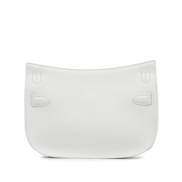 Pre-owned Hermès Evercolor Mini Jypsiére White
