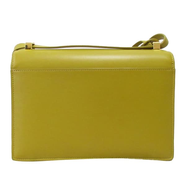 Pre-owned LOEWE Small Leather Barcelona Crossbody Yellow