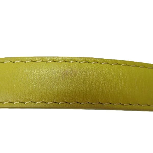 Pre-owned LOEWE Small Leather Barcelona Crossbody Yellow