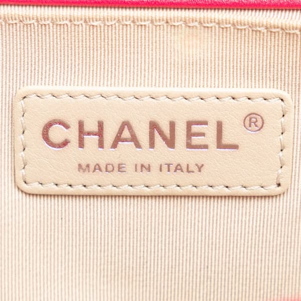 Pre-owned Chanel Old Medium Quilted Lambskin Boy Flap Pink