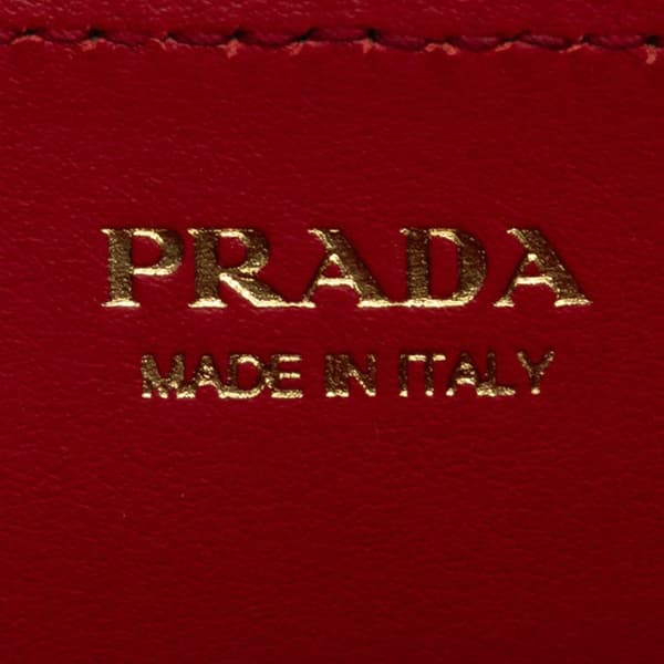Pre-owned Prada Saffiano City Calf Cahier Heart and Flower Wallet on Chain Black