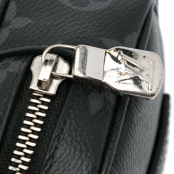 Pre-owned Louis Vuitton Monogram Eclipse Taigarama Outdoor Pouch Black
