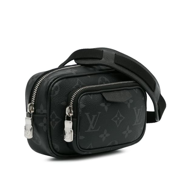 Pre-owned Louis Vuitton Monogram Eclipse Taigarama Outdoor Pouch Black