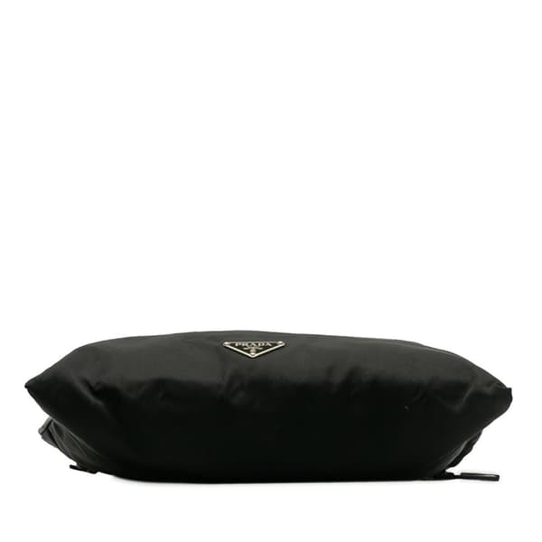 Pre-owned Prada Tessuto Zip Top Crossbody Black