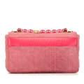 Miniatyrbild 3 av 10: Pre-owned Dior Medium Denim Macrocannage Caro Bag Pink