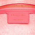 Miniatyrbild 6 av 10: Pre-owned Dior Medium Denim Macrocannage Caro Bag Pink