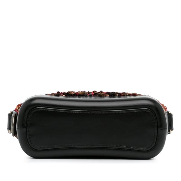 Pre-owned Chanel Small Sequin Gabrielle Crossbody Brown