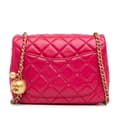 Miniatyrbild 3 av 10: Pre-owned Chanel Mini Square Classic Lambskin Pearl Crush Single Flap Pink