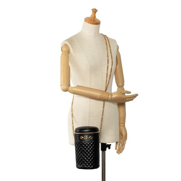 Pre-owned Gucci Zumi Cylindrical Black