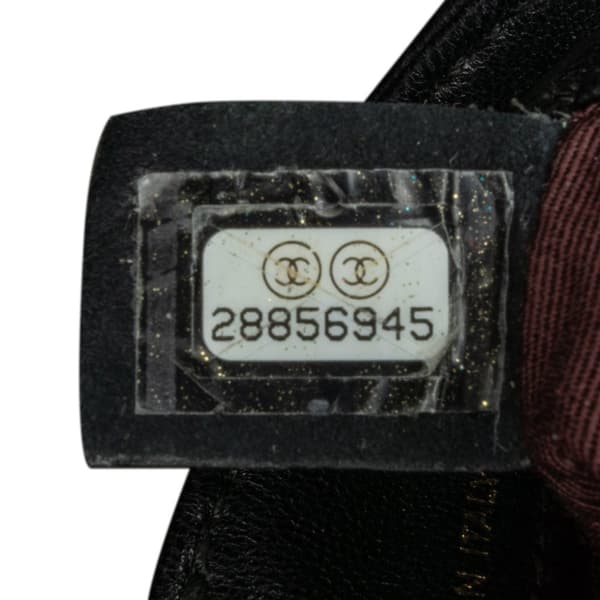 Pre-owned Chanel Lambskin Tech Me Out Clutch With Chain Black