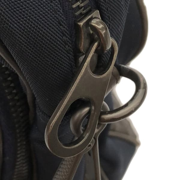 Pre-owned Bottega Veneta Intrecciato Leather and Canvas Crossbody Black