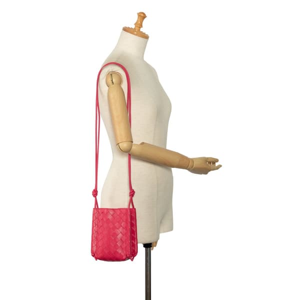 Pre-owned Bottega Veneta Mini The Knot Pink