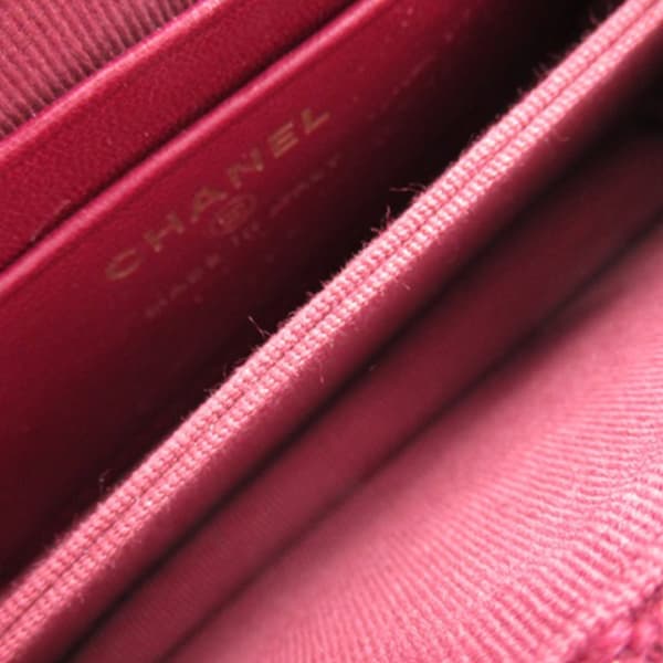 Pre-owned Chanel CC Tweed Crossbody Red