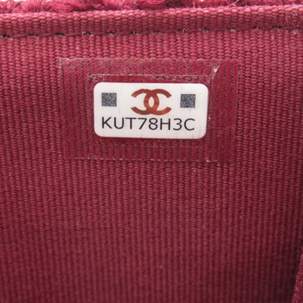 Pre-owned Chanel CC Tweed Crossbody Red