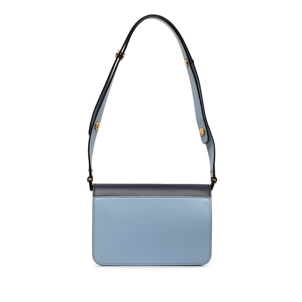 Pre-owned Marni Mini Bicolor Trunk Bag Blue