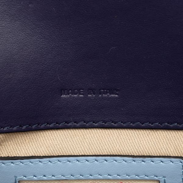 Pre-owned Marni Mini Bicolor Trunk Bag Blue