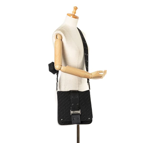 Pre-owned Dior Oblique Canvas Street Chic Crossbody Black