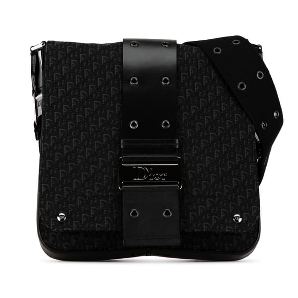 Pre-owned Dior Oblique Canvas Street Chic Crossbody Black