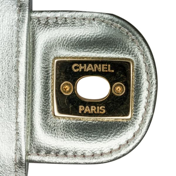 Pre-owned Chanel Mini Metallic Lambskin Like a Wallet Flap Bag Pink
