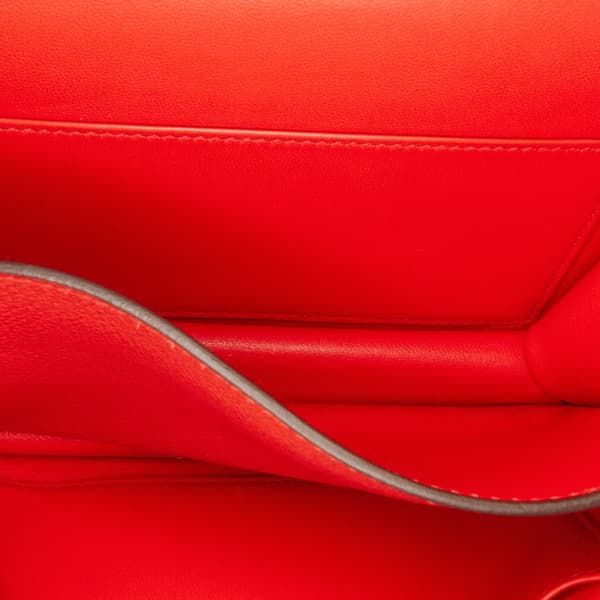 Pre-owned Hermès Mini Evercolor Constance Optique 18 Red