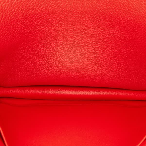 Pre-owned Hermès Mini Evercolor Constance Optique 18 Red