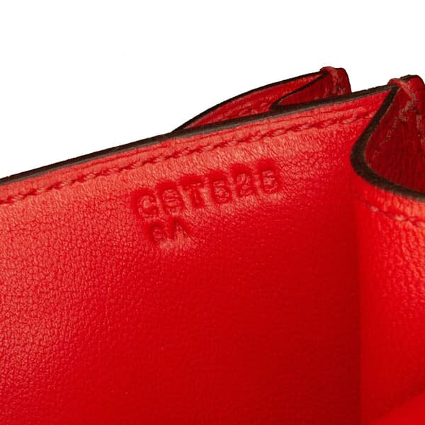 Pre-owned Hermès Mini Evercolor Constance Optique 18 Red
