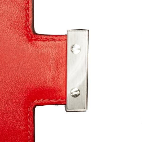 Pre-owned Hermès Mini Evercolor Constance Optique 18 Red