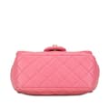 Miniatyrbild 4 av 9: Pre-owned Chanel Mini Square Lambskin Pearl Samba Flap Pink