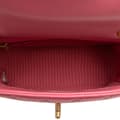 Miniatyrbild 5 av 9: Pre-owned Chanel Mini Square Lambskin Pearl Samba Flap Pink