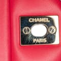 Miniatyrbild 8 av 10: Pre-owned Chanel Mini Square Classic Lambskin Single Flap Red