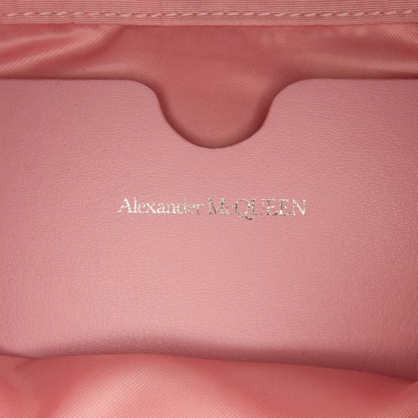 Pre-owned Alexander McQueen Nylon Skull Crossbody Pink