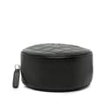 Miniatyrbild 4 av 10: Pre-owned Chanel CC Quilted Lambskin Round Clutch with Chain Black