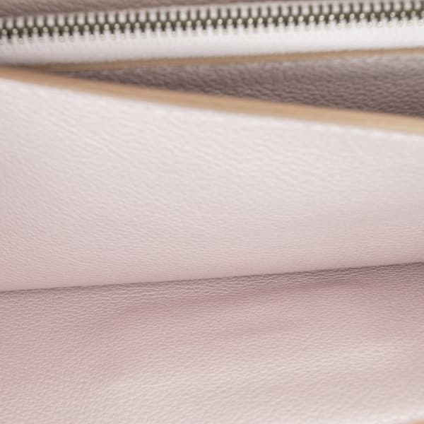 Pre-owned Hermès Evercolor Constance To Go Wallet Pink