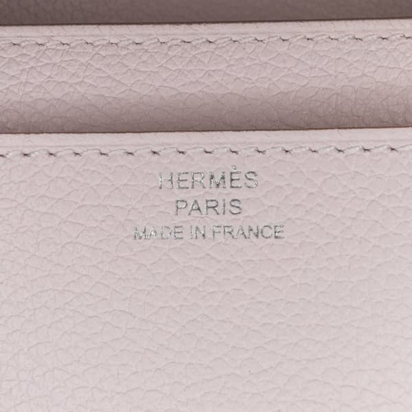 Pre-owned Hermès Evercolor Constance To Go Wallet Pink
