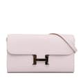 Miniatyrbillede 1 af 10: Pre-owned Hermès Evercolor Constance To Go Wallet Pink