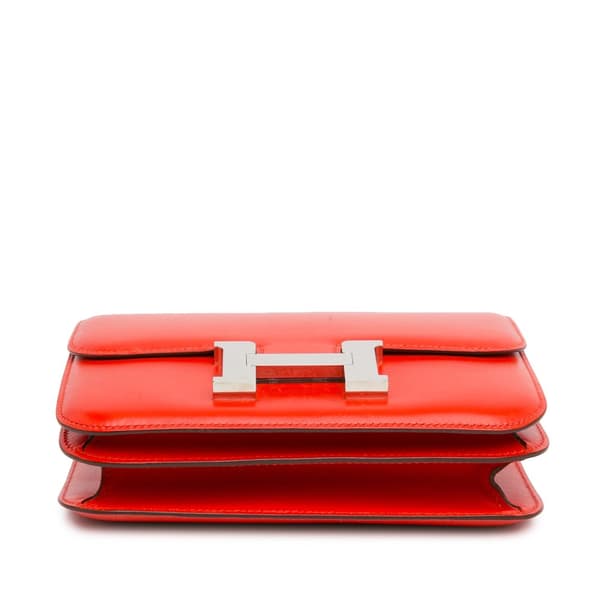 Pre-owned Hermès Mini Tadelakt Constance 18 Red