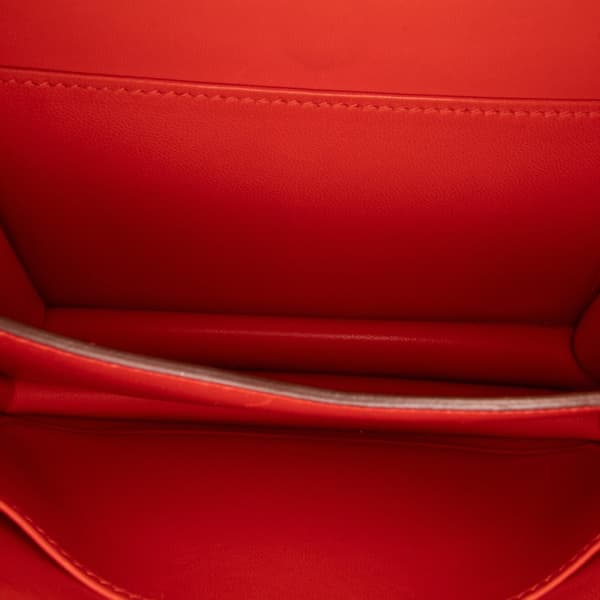 Pre-owned Hermès Mini Tadelakt Constance 18 Red